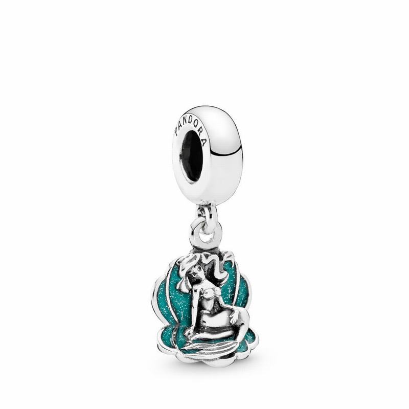 Pandora Disney Ariel & Sea Shell Dangle Charm Silver Egypt AB6430795